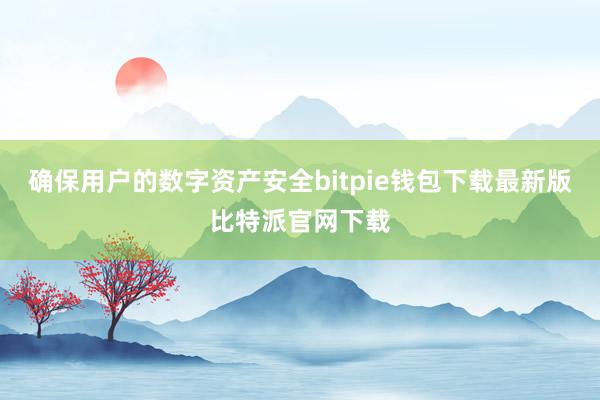 确保用户的数字资产安全bitpie钱包下载最新版比特派官网下载