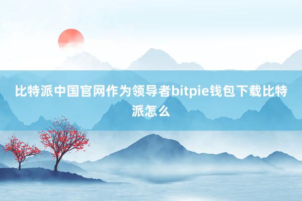 比特派中国官网作为领导者bitpie钱包下载比特派怎么