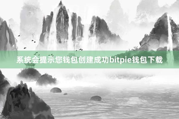 系统会提示您钱包创建成功bitpie钱包下载