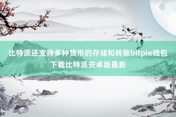 比特派还支持多种货币的存储和转账bitpie钱包下载比特派安卓版最新