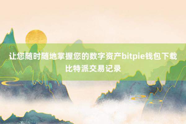 让您随时随地掌握您的数字资产bitpie钱包下载比特派交易记录