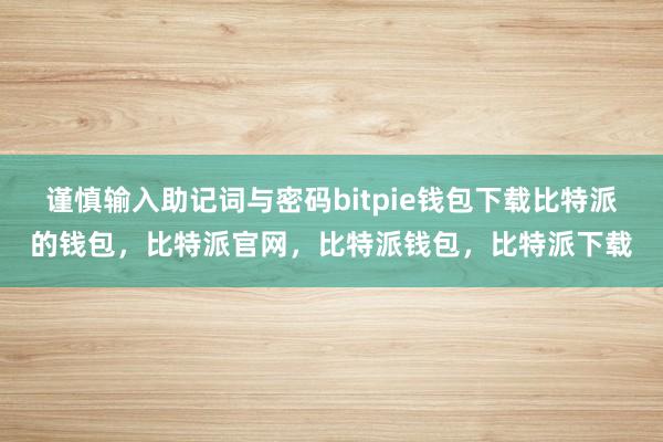 谨慎输入助记词与密码bitpie钱包下载比特派的钱包，比特派官网，比特派钱包，比特派下载