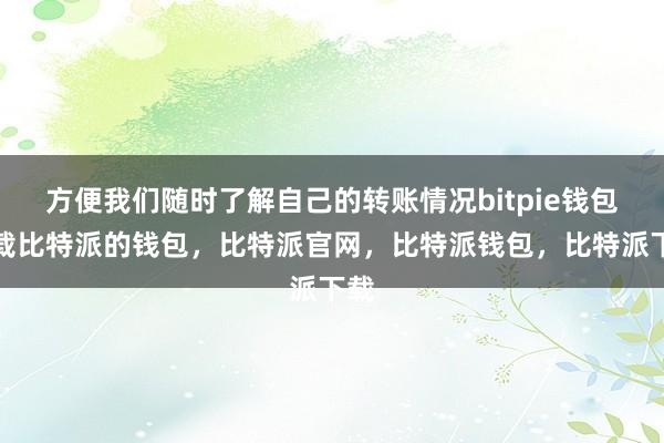 方便我们随时了解自己的转账情况bitpie钱包下载比特派的钱包，比特派官网，比特派钱包，比特派下载