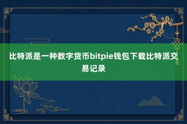 比特派是一种数字货币bitpie钱包下载比特派交易记录