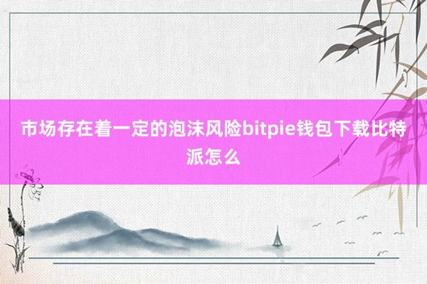 市场存在着一定的泡沫风险bitpie钱包下载比特派怎么