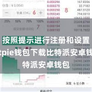 按照提示进行注册和设置bitpie钱包下载比特派安卓钱包