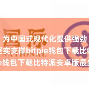 为中国式现代化提供强劲动力和坚实支撑bitpie钱包下载比特派安卓版最新