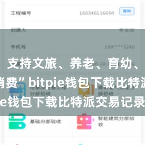 支持文旅、养老、育幼、家政等消费”bitpie钱包下载比特派交易记录