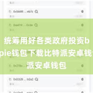 统筹用好各类政府投资bitpie钱包下载比特派安卓钱包