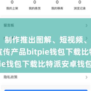 制作推出图解、短视频、动漫等宣传产品bitpie钱包下载比特派安卓钱包