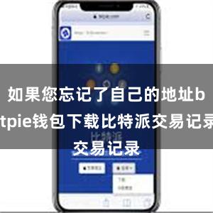 如果您忘记了自己的地址bitpie钱包下载比特派交易记录