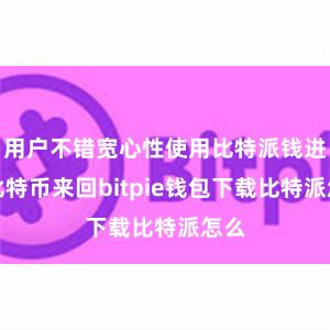 用户不错宽心性使用比特派钱进行比特币来回bitpie钱包下载比特派怎么